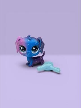 Littlest Pet Shop LPS Cosmic Dachshund #3-31 with Hair Dryer Accessory